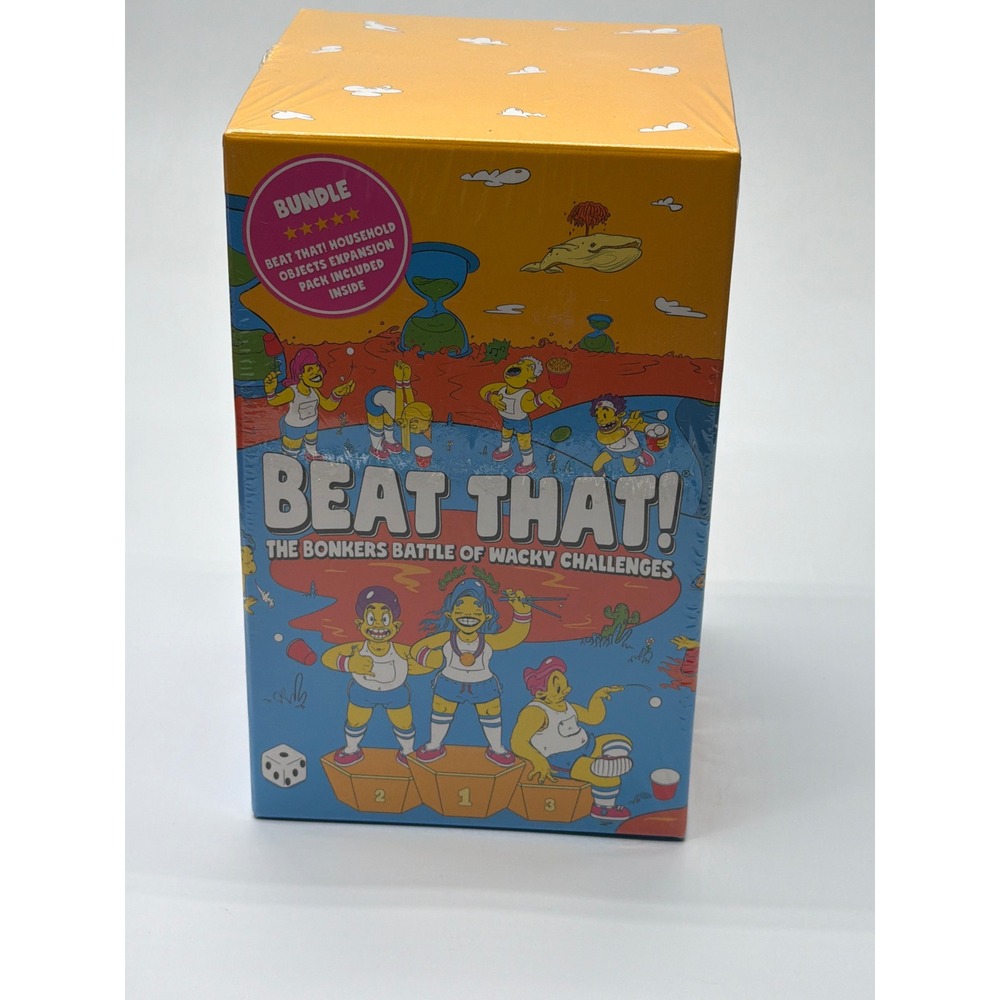 Beat That! The Bonkers Battle of Wacky Challenges Game Bundle with Expansion NEW
